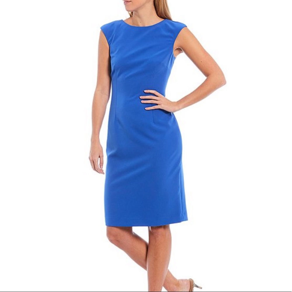 Antonio Melani Mario Bay Blue Sheath Dress